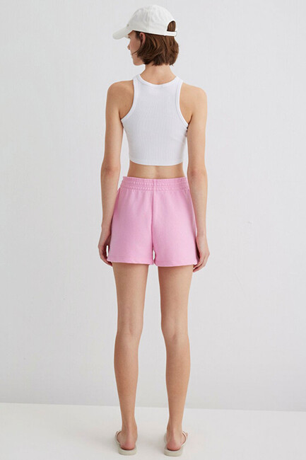 Kadın Örme Şort 1410155-70972 Pembe - Thumbnail