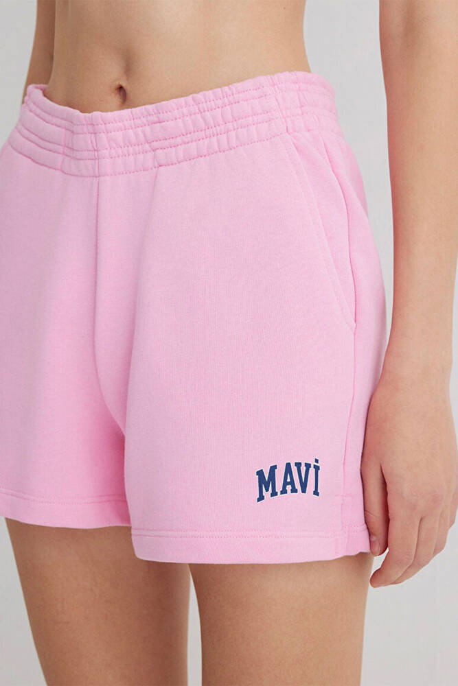 Kadın Örme Şort 1410155-70972 Pembe 
