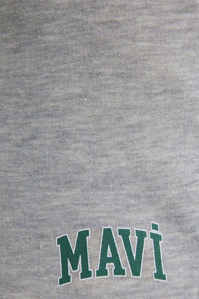 Kadın Örme Şort 1410155-82816 Gri 