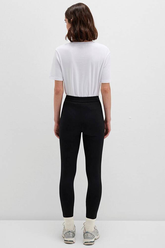 Kadın Örme Tayt 1011096-900 Siyah 