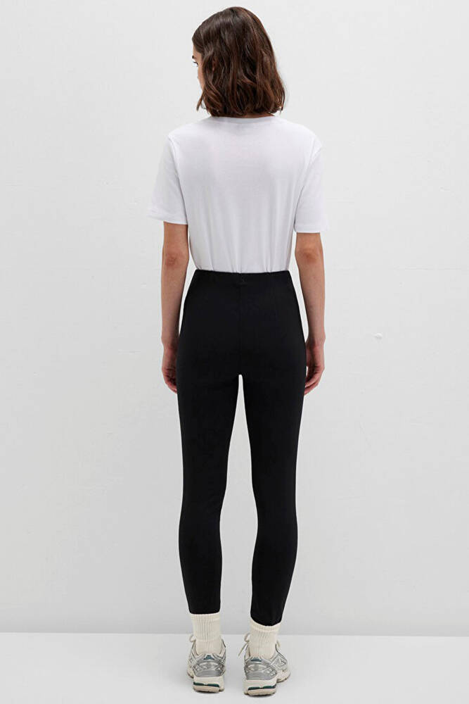 Kadın Örme Tayt 1011098-900 Siyah 