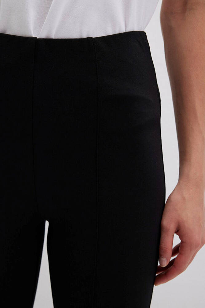 Kadın Örme Tayt 1011098-900 Siyah 