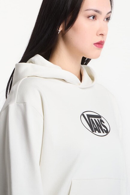 Kadın Oval Logo Relaxed Sweat VN0010EHFS81 Ekru (3)