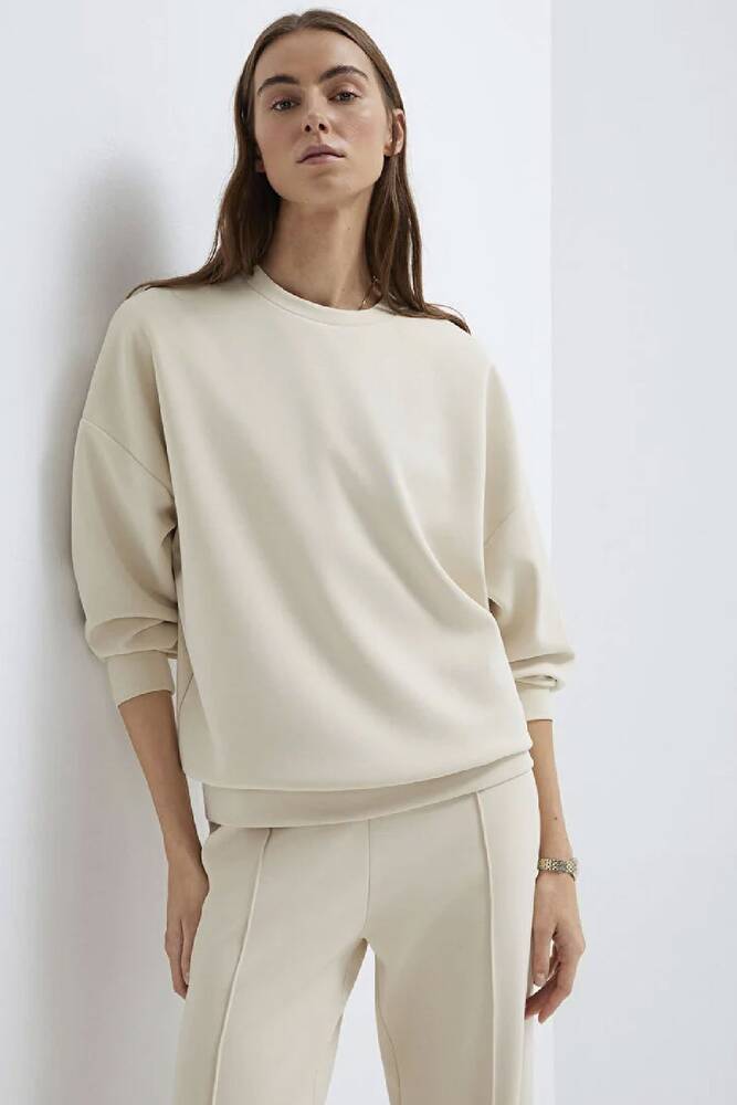 Kadın Oversize Sweat 168837-70065 Ekru 