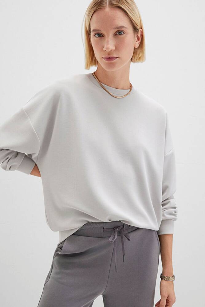 Kadın Oversize Sweat 168837-70074 Gri 