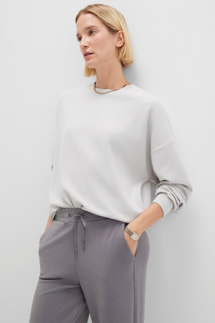 Kadın Oversize Sweat 168837-70074 Gri (2)