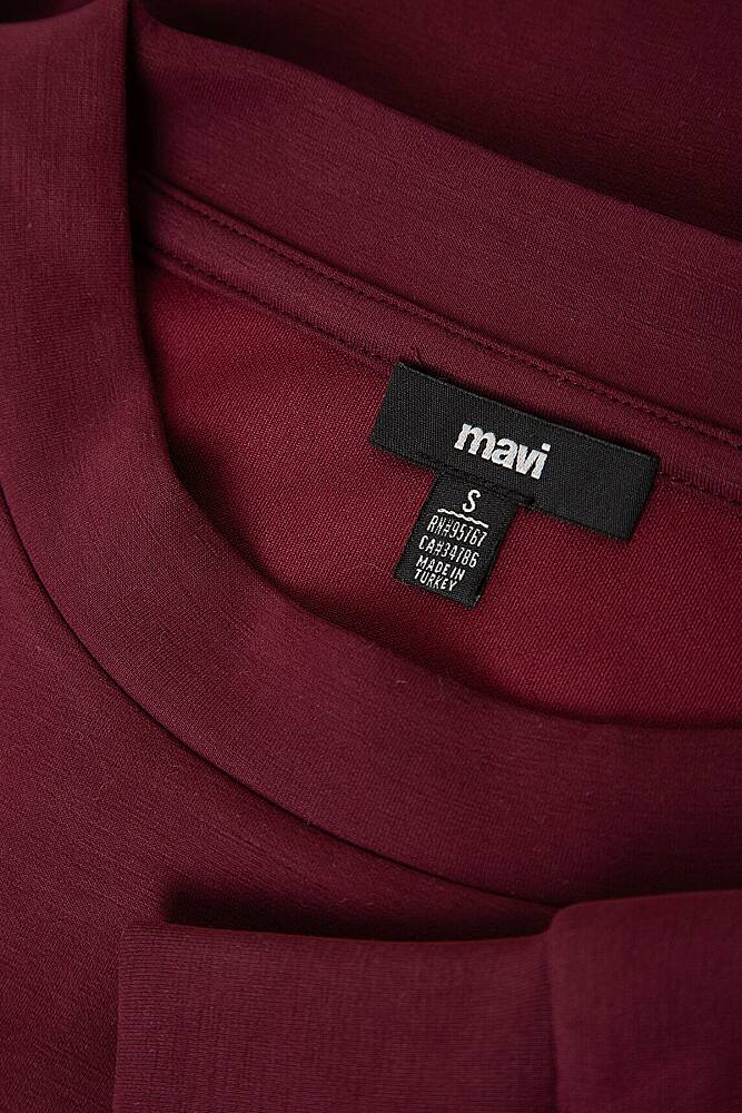 Kadın Oversıze Sweat 168837-70422 Bordo - 8