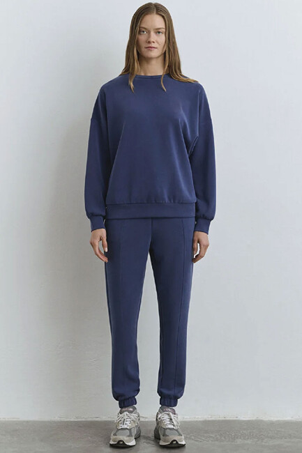 Kadın Oversize Sweat 168837-70491 Lacivert (2)