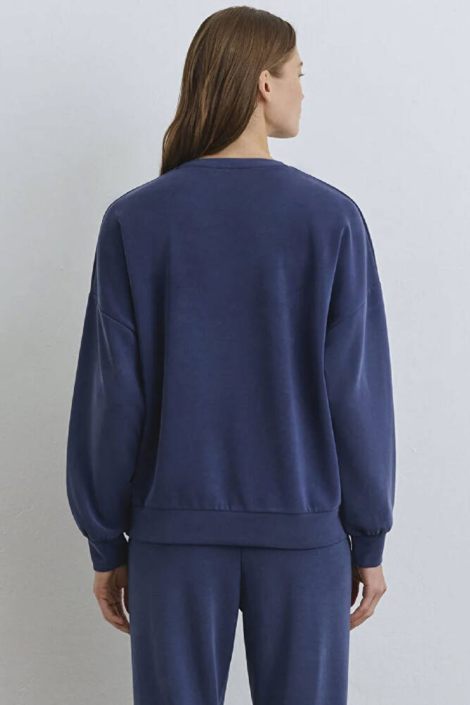 Kadın Oversize Sweat 168837-70491 Lacivert 