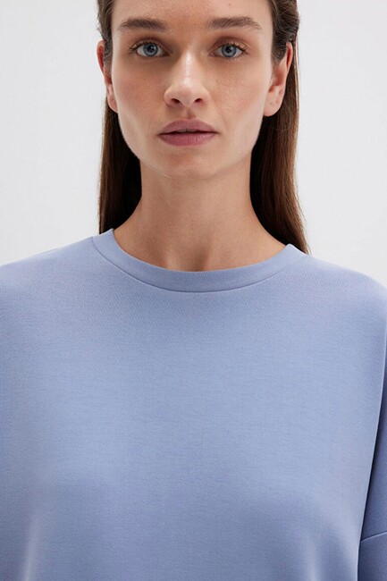 Kadın Oversize Sweat 168837-70791 Mavi - Thumbnail