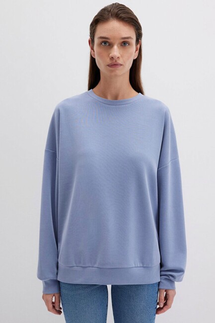 Kadın Oversize Sweat 168837-70791 Mavi (2)