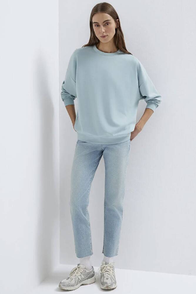 Kadın Oversize Sweat 168837-70809 Mavi 