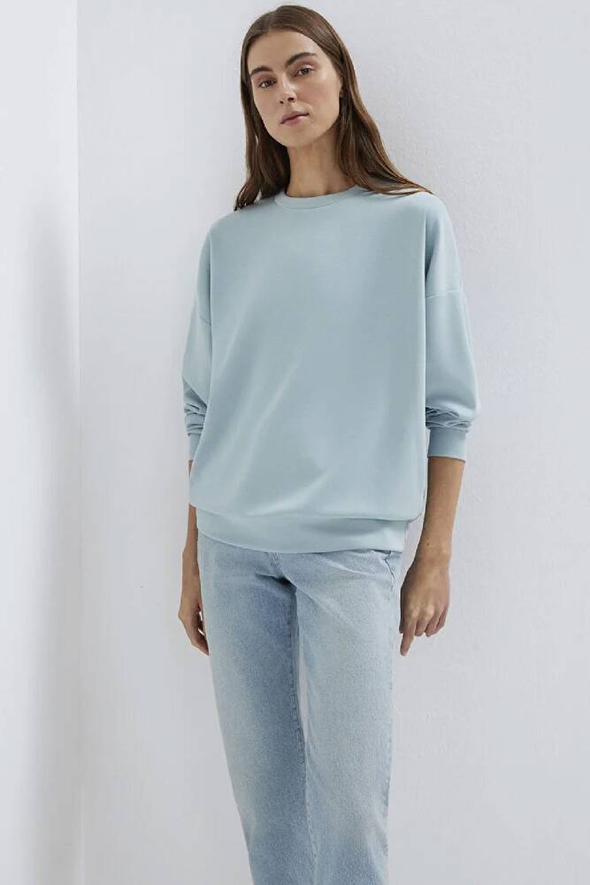 Kadın Oversize Sweat 168837-70809 Mavi 