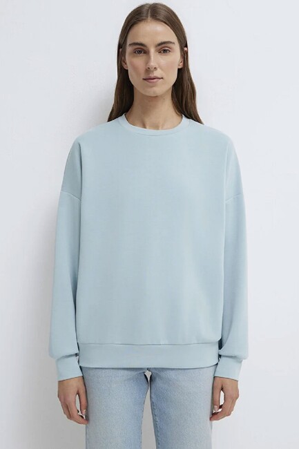 Kadın Oversize Sweat 168837-70809 Mavi (3)