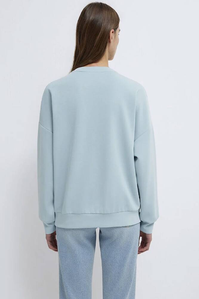 Kadın Oversize Sweat 168837-70809 Mavi 