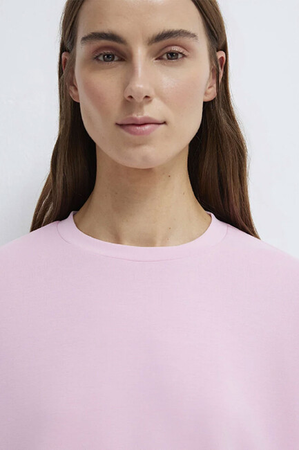 Kadın Oversize Sweat 168837-71117 Pembe - Thumbnail