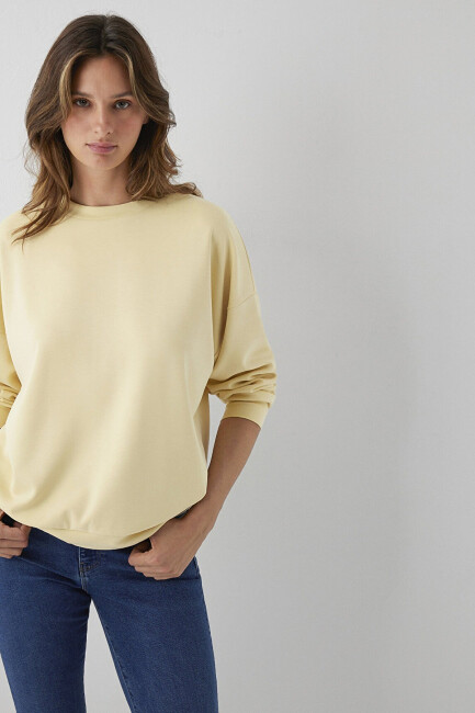 Kadın Oversize Sweat 168837-71206 Turuncu (1)