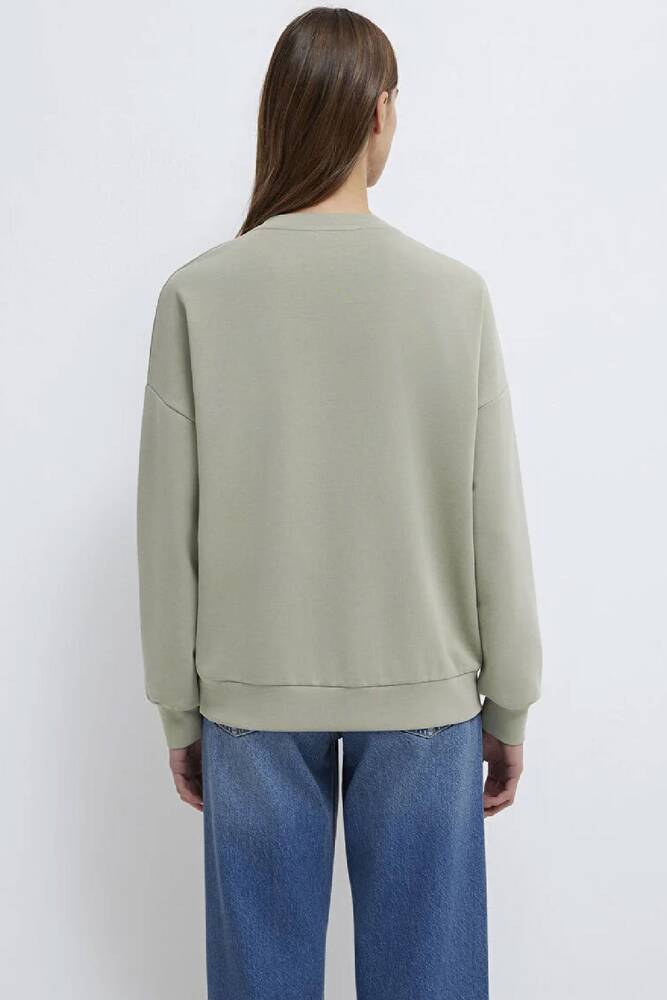 Kadın Oversize Sweat 168837-71481 Yeşil 