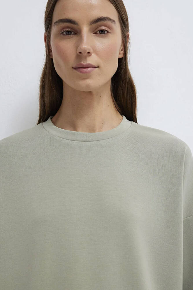 Kadın Oversize Sweat 168837-71481 Yeşil 