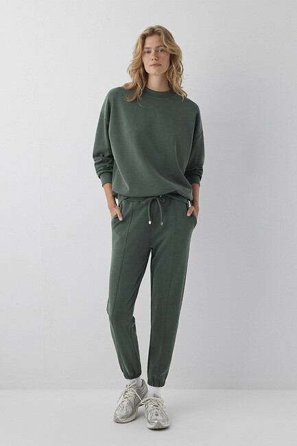 Kadın Oversize Sweat 168837-80684 Yeşil