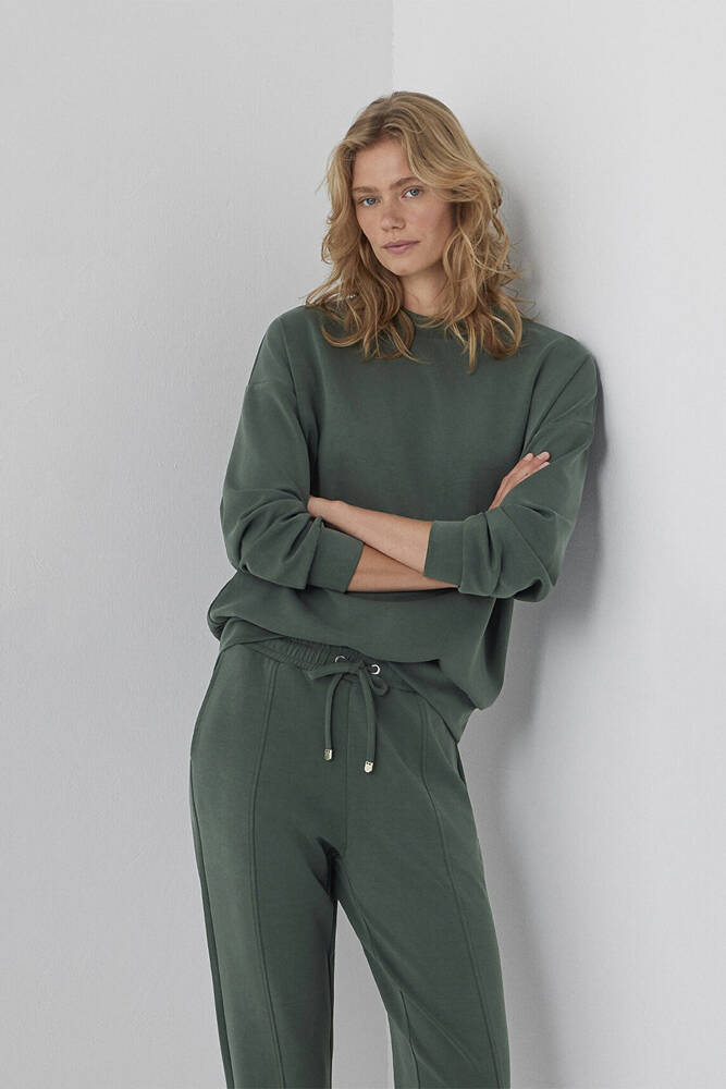 Kadın Oversize Sweat 168837-80684 Yeşil  - 2