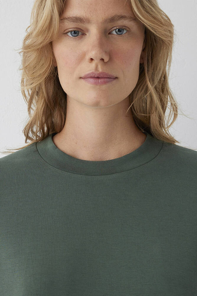 Kadın Oversize Sweat 168837-80684 Yeşil  - 6