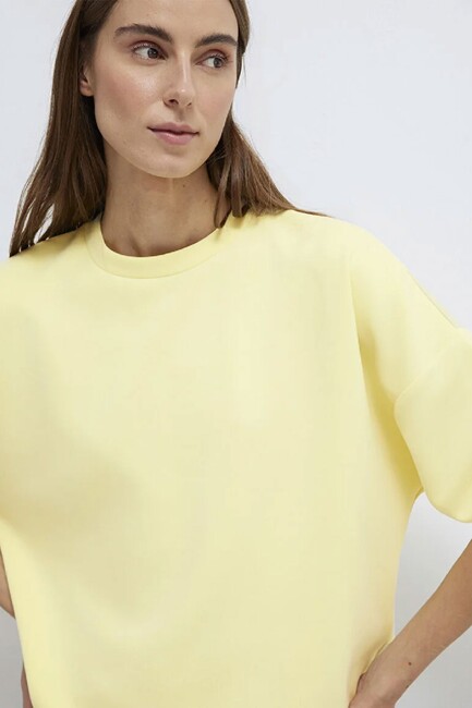 Kadın Oversize Sweat 168837-91390 Sarı (2)
