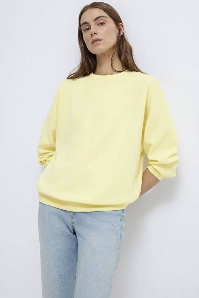 Kadın Oversize Sweat 168837-91390 Sarı 