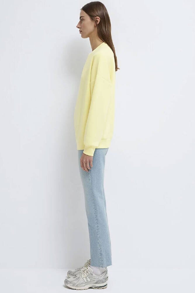Kadın Oversize Sweat 168837-91390 Sarı 