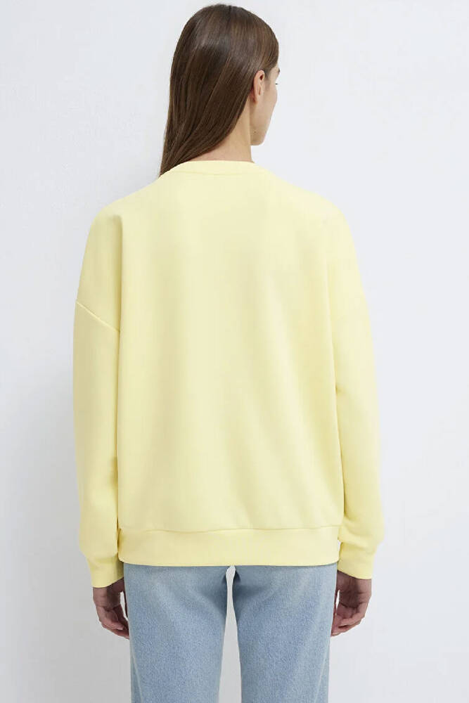 Kadın Oversize Sweat 168837-91390 Sarı 