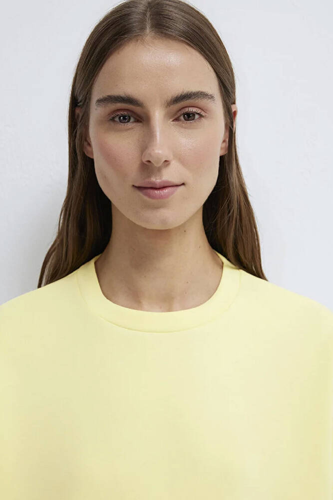 Kadın Oversize Sweat 168837-91390 Sarı 