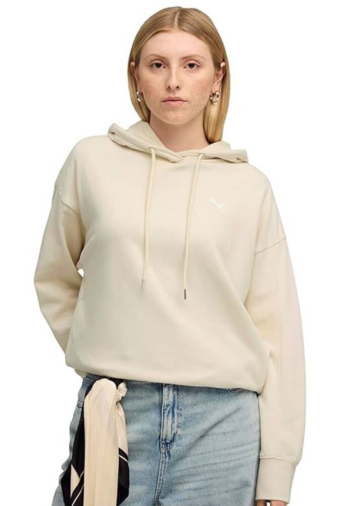 Kadın Oversized Sweat 690736-87 Ekru 