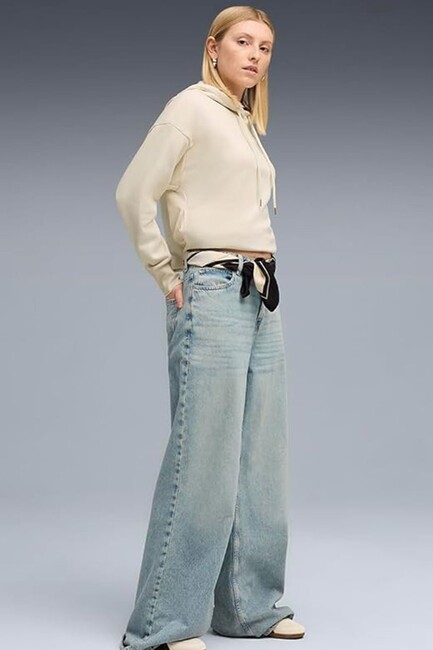 Kadın Oversized Sweat 690736-87 Ekru (3)