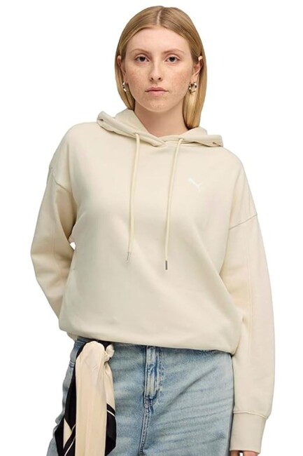 Kadın Oversized Sweat 690736-87 Ekru