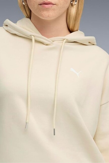 Kadın Oversized Sweat 690736-87 Ekru (1)