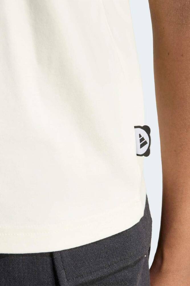 Kadın Panda Baskılı Tişört KB7214 Beyaz 