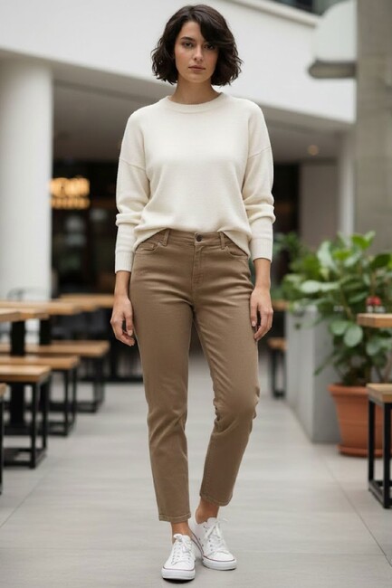 Kadın Pantolon 19053500 Bej (1)