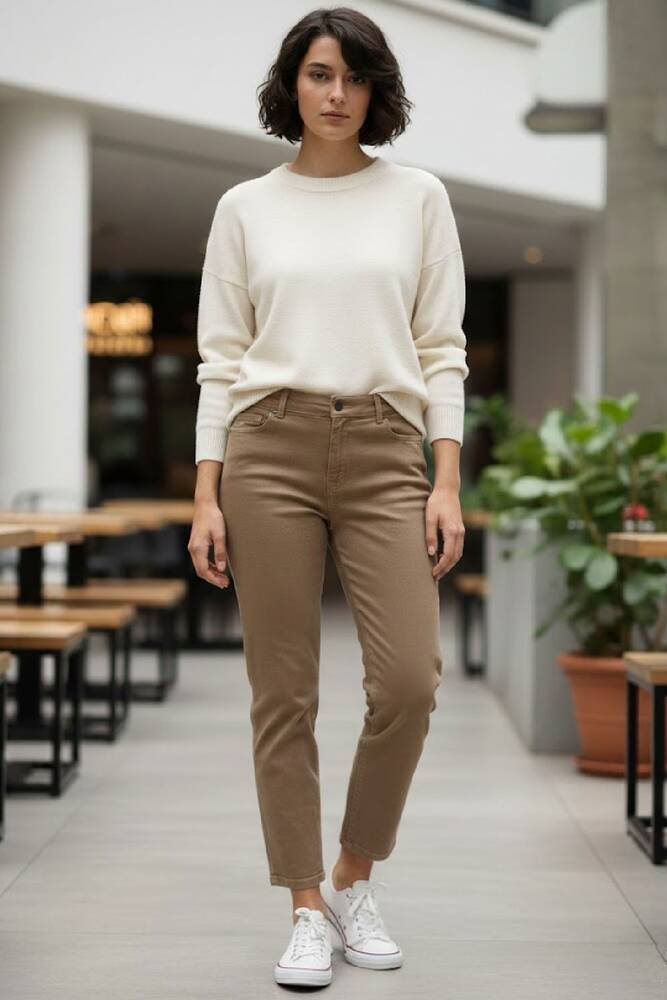 Kadın Pantolon 19053500 Bej 