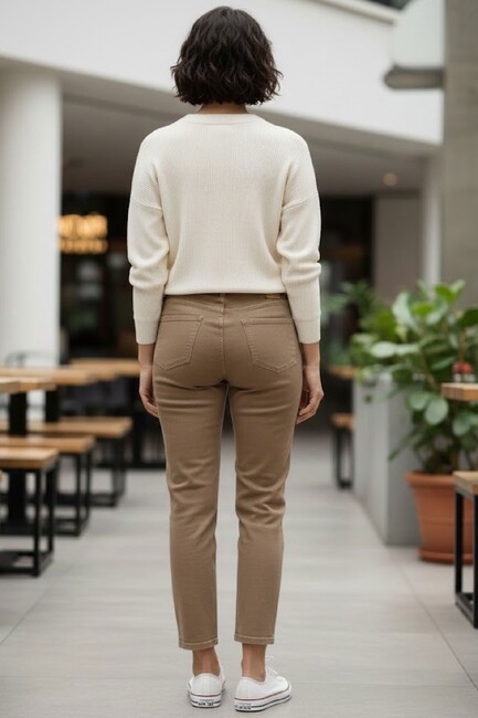 Kadın Pantolon 19053500 Bej - Thumbnail