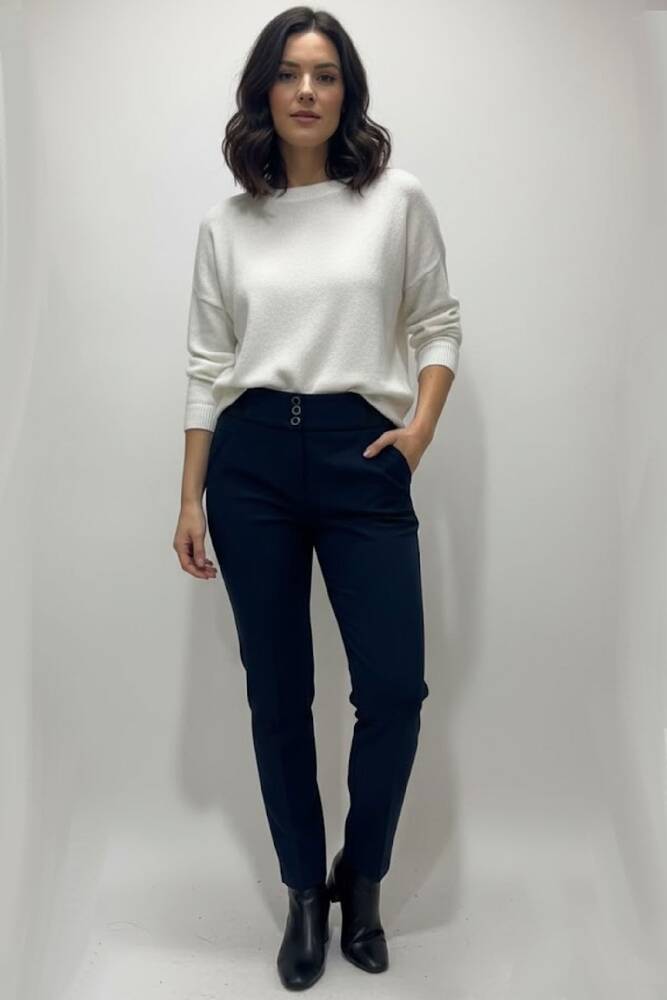 Kadın Pantolon 19070520 Lacivert 