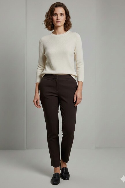 Kadın Pantolon 19071103 Kahve (1)