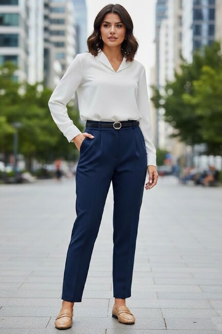 Kadın Pantolon 19071115 Lacivert (1)