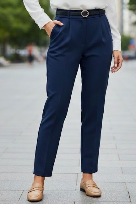 Kadın Pantolon 19071115 Lacivert (2)
