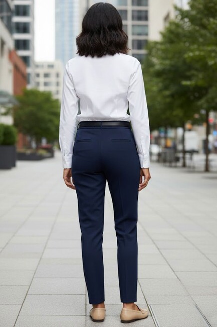 Kadın Pantolon 19071115 Lacivert - Thumbnail