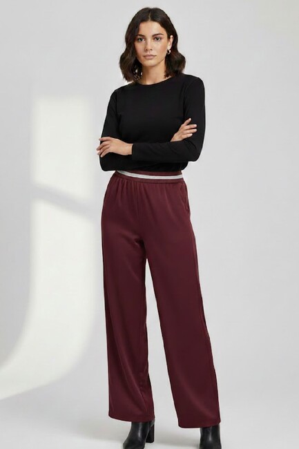 Kadın Pantolon 19071233 Bordo (1)