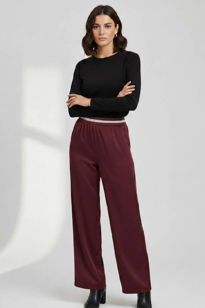 Kadın Pantolon 19071233 Bordo 