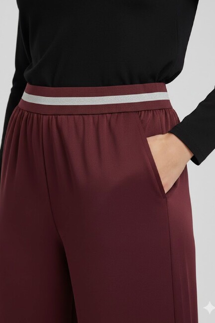 Kadın Pantolon 19071233 Bordo (3)