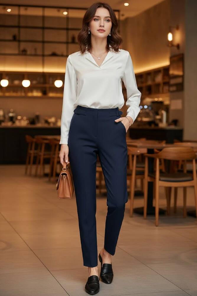 Kadın Pantolon 19071252 Lacivert 