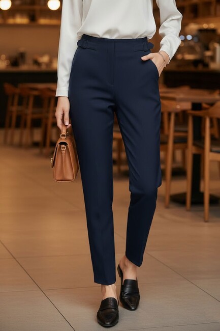 Kadın Pantolon 19071252 Lacivert (2)