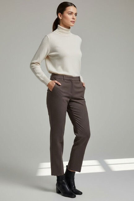 Kadın Pantolon 19071266 Kahve (1)